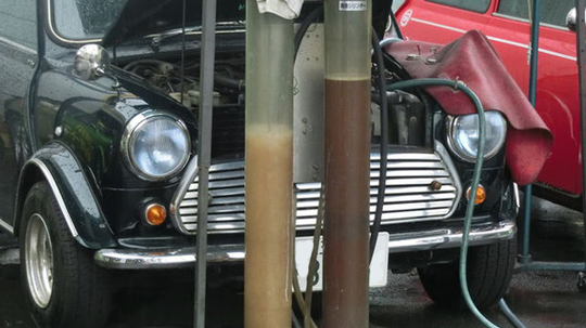 水路洗浄,ローバーミニ,クラシックミニ,キャメルオート,東京都,八王子