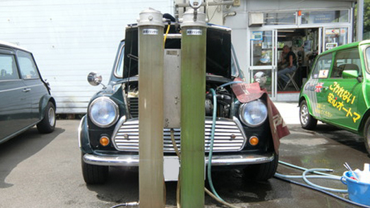 水路洗浄,ローバーミニ,クラシックミニ,キャメルオート,東京都,八王子